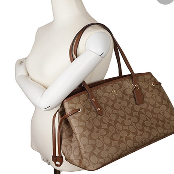 Coach logo drawstring logo shoulder bag - Picture 2 of 15